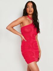 Акція на Сукня в'язана коротка літня жіноча Boohoo GD-00187973 14 Рожева від Rozetka