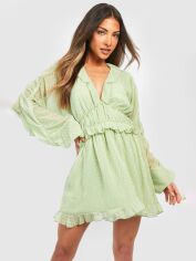 Акція на Сукня міні літня жіноча Boohoo GD-00188249 16 Салатова від Rozetka