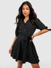 Акція на Сукня міні літня жіноча Boohoo GD-00188351 16 Чорна від Rozetka