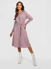 Акція на Плаття міді осіннє жіноче Boohoo GD-00188135 8 Бордове від Rozetka