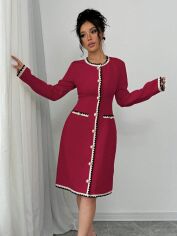 Акція на Сукня осіння жіноча SHEIN GD-00204456 L Червона від Rozetka