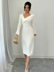 Акція на Сукня осіння жіноча SHEIN GD-00194854 M Кремова від Rozetka