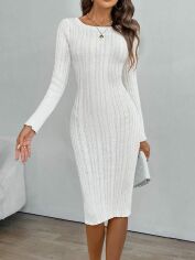Акція на Сукня осіння жіноча SHEIN GD-00201327 M Біла від Rozetka