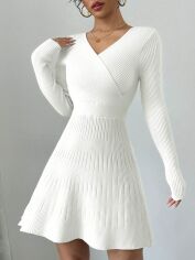 Акція на Сукня осіння жіноча SHEIN GD-00207997 S Біла від Rozetka