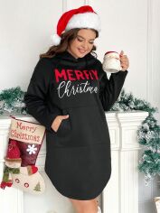 Акція на Сукня осіння жіноча SHEIN GD-00201230 4XL Чорна від Rozetka