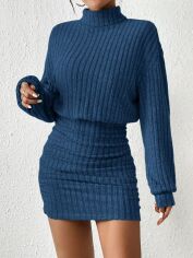 Акція на Сукня літня жіноча Shein GD-00210655 M Синя від Rozetka