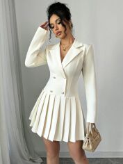 Акція на Сукня літня жіноча SHEIN GD-00228077 M Кремова від Rozetka
