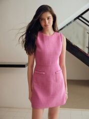 Акція на Плаття коротке літнє жіноче SHEIN GD-00201615 S Рожеве від Rozetka