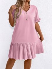 Акція на Сукня жіноча SHEIN GD-00209901 4XL Світло-рожева від Rozetka