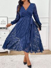 Акція на Сукня жіноча SHEIN GD-00222913 3XL Синя від Rozetka