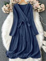 Акція на Сукня жіноча SHEIN GD-00194550 1XL Синя від Rozetka