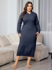 Акція на Сукня жіноча SHEIN GD-00214033 2XL Темно-синя від Rozetka