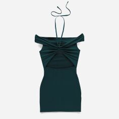 Акція на Сукня коротка літня жіноча Pretty Little Thing GD-00187765 10 Темно-зелена від Rozetka