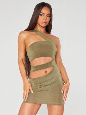 Акція на Сукня коротка літня жіноча Pretty Little Thing GD-00187811 14 Оливкова від Rozetka