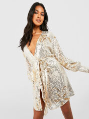 Акція на Плаття вечірнє коротке осіннє жіноче Boohoo GD-00188068 8 Жовте від Rozetka