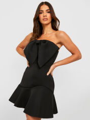 Акція на Плаття вечірнє коротке осіннє жіноче Boohoo GD-00188170 14 Чорне від Rozetka