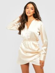 Акція на Сукня жіноча Boohoo GD-00188184 14 Бежева від Rozetka