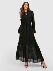 Акція на Плаття довге осіннє жіноче Boohoo GD-00188187 10 Чорне від Rozetka