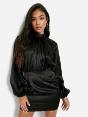 Акція на Плаття вечірнє коротке осіннє жіноче Boohoo GD-00188441 10 Чорне від Rozetka