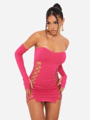 Акція на Сукня коротка літня жіноча Pretty Little Thing GD-00187632 M Фуксія від Rozetka
