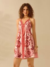 Акція на Плаття коротке літнє жіноче SHEIN GD-00217795 M Червоне від Rozetka