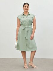 Акція на Сукня жіноча SHEIN GD-00201017 1XL Зелена від Rozetka