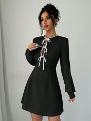 Акція на Сукня літня жіноча Shein GD-00218709 L Чорна від Rozetka