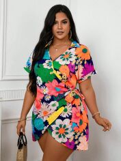 Акція на Сукня літня жіноча Shein GD-00227856 1XL Різнобарвна від Rozetka