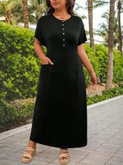 Акція на Сукня літня жіноча Shein GD-00225776 3XL Чорна від Rozetka