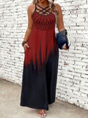 Акція на Сукня літня жіноча Shein GD-00227024 1XL Різнокольорова від Rozetka