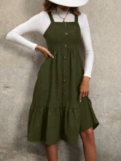 Акція на Сукня літня жіноча Shein GD-00228188 L Зелена від Rozetka