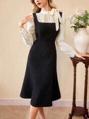 Акція на Сукня осіння жіноча SHEIN GD-00206123 S Чорно-біла від Rozetka