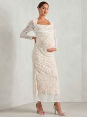 Акція на Сукня для вагітних осіння жіноча SHEIN GD-00222480 XL Біла від Rozetka