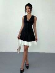 Акція на Сукня літня жіноча SHEIN GD-00216720 M Чорно-біла від Rozetka