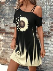Акція на Сукня літня жіноча Shein GD-00226221 M Кремова від Rozetka
