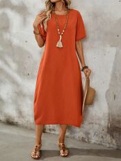 Акція на Сукня жіноча SHEIN GD-00201784 M Помаранчева від Rozetka