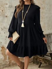 Акція на Сукня осіння жіноча SHEIN GD-00206133 4XL Чорна від Rozetka