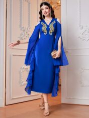 Акція на Сукня осіння жіноча SHEIN GD-00208969 M Синя від Rozetka