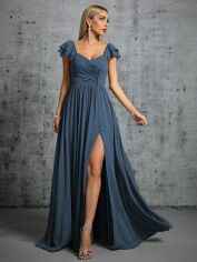 Акція на Сукня жіноча SHEIN GD-00206404 M Сіро-блакитна від Rozetka