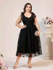 Акція на Сукня жіноча SHEIN GD-00202993 2XL Чорна від Rozetka