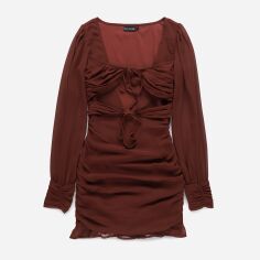 Акція на Сукня коротка осіння жіноча Pretty Little Thing GD-00187236 4 Бордова від Rozetka