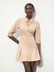 Акція на Плаття коротке літнє жіноче SHEIN GD-00223029 M Кремове від Rozetka