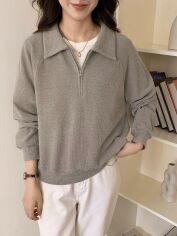 Акція на Толстовка жіноча SHEIN GD-00219761 S Сіра від Rozetka