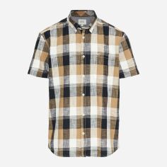 Акція на Сорочка бавовняна літня чоловіча Camel Active Shortsleeve Shirt 409261-5S61-19 M Коричнева від Rozetka