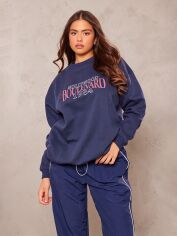 Акція на Світшот жіночий Pretty Little Thing GD-00188788 S Темно-синій від Rozetka