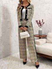 Акція на Костюм жіночий SHEIN GD-00213194 XL Кремовий від Rozetka