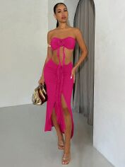 Акція на Костюм вечірній жіночий SHEIN GD-00219244 M Фуксія від Rozetka