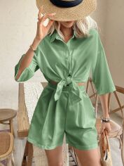 Акція на Костюм оверсайз жіночий SHEIN GD-00208432 XS М'ятний від Rozetka