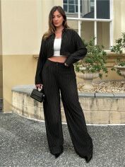 Акція на Костюм жіночий SHEIN GD-00202202 3XL Чорний від Rozetka
