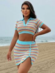 Акція на Костюм жіночий SHEIN GD-00202037 S Кремовий від Rozetka